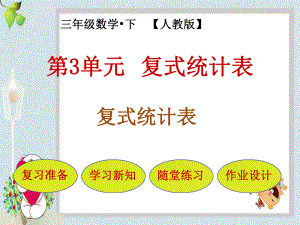 人教版三年级数学下册教学课件-第三单元-复式统计表-复式统计表.pptx