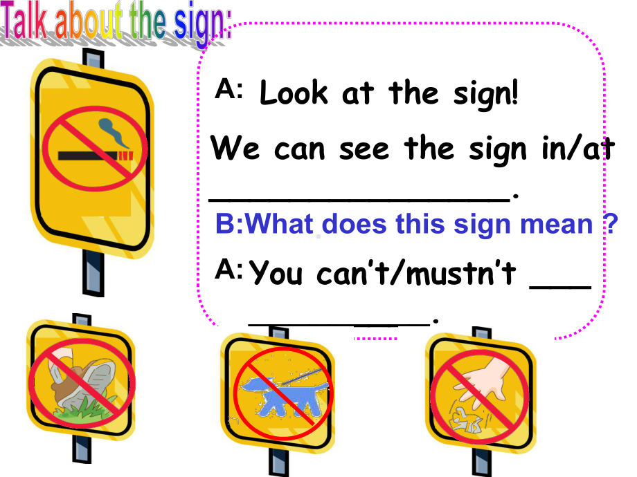 五年级下册英语优质课件-M3-Unit-1-Signs-Period-2-牛津上海版(一起).ppt_第3页