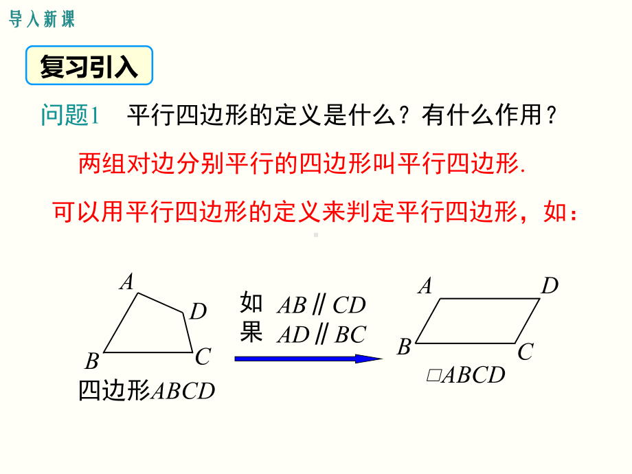 人教版八年级数学下18.1.2平行四边形判定ppt公开课优质教学课件.ppt_第3页