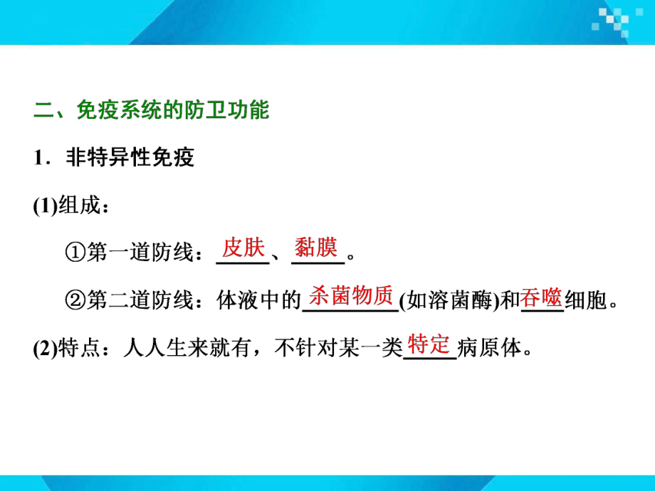 2020届人教版一轮复习-免疫调节-课件(60张).ppt_第3页