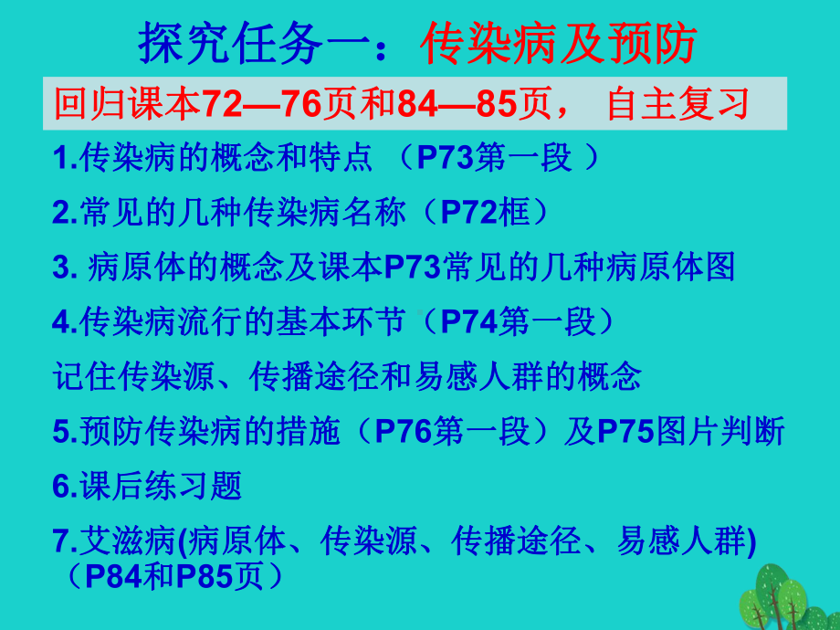 八年级生物下册第八单元第一章传染病和免疫复习课件新人教版.ppt_第3页