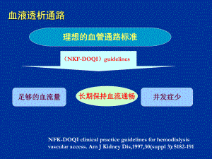 PPT医学课件血液透析血管通路狭窄介入及手术治疗讲义.ppt