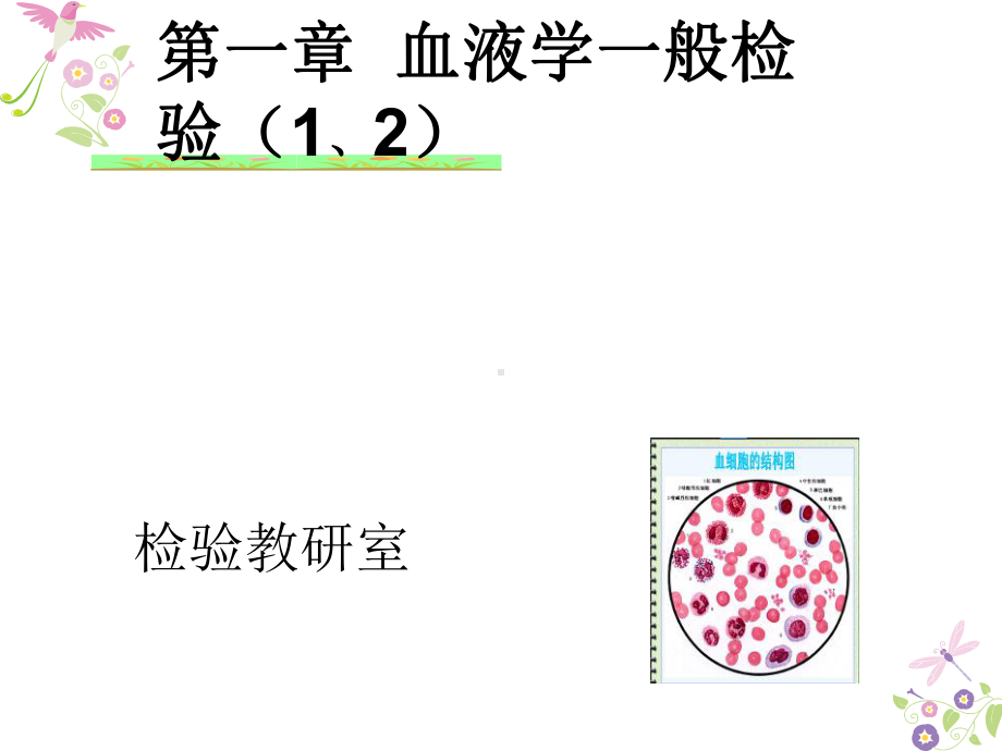 临床检验基础-血液学一般检验ppt课件.ppt_第1页