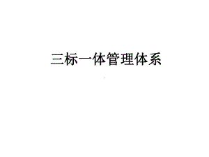 三标一体管理体系课件(PPT46页).ppt