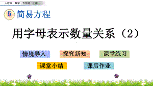 五年级上册数学课件-5.1.5-用字母表示数量关系2人教版共15张PPT.pptx