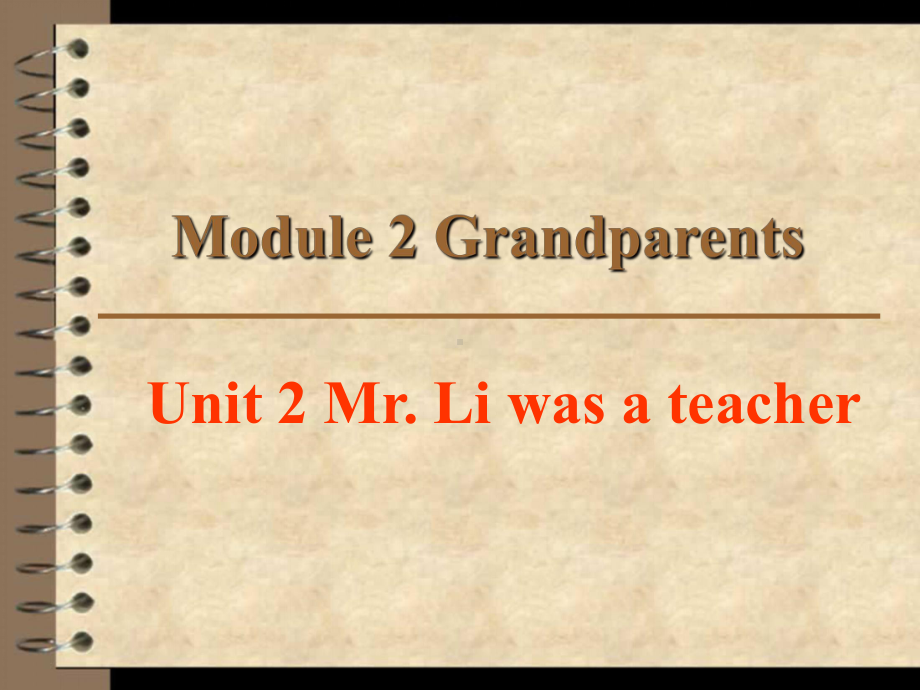 外研版（三起）五下英语：M2U2 Mr Li was a teacher PPT课件.ppt_第1页