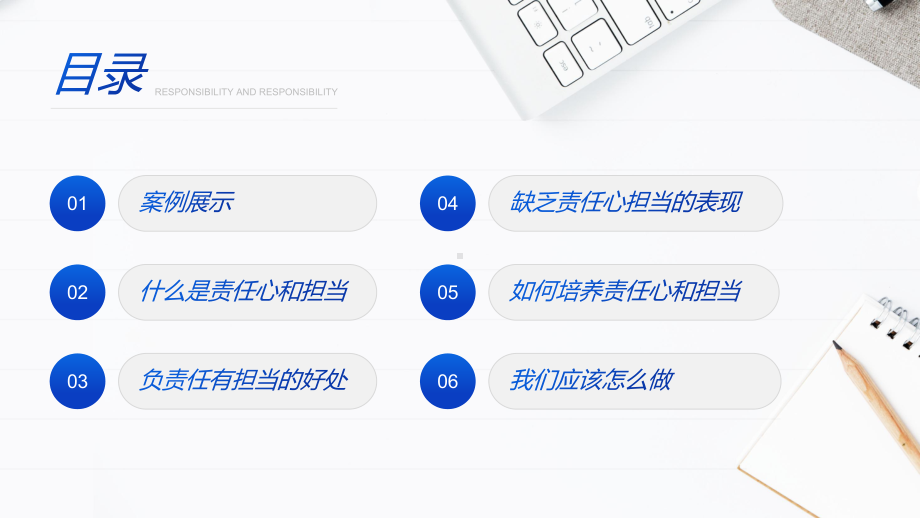 蓝色简约风责任与担当企业文化培训PPT动态资料课件.pptx_第2页