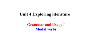 （2020）新牛津译林版高中英语必修第二册Unit 4 Exploring literature Grammar and usage (II)ppt课件.pptx