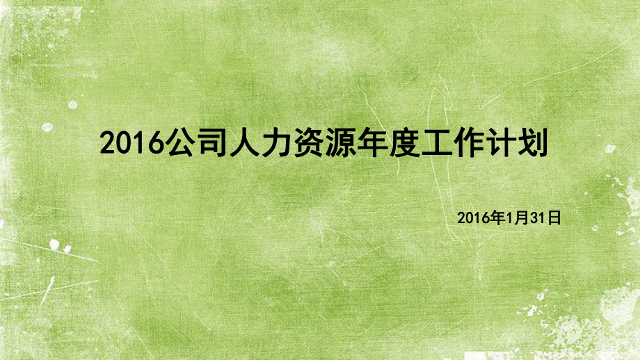 人力资源年度工作计划ppt课件.ppt_第1页