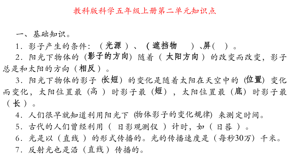 五年级科学知识点课件.pptx_第1页