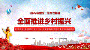 深入解读关于做好2022年全面推进乡村振兴重点工作的意见讲座（ppt课件）.pptx