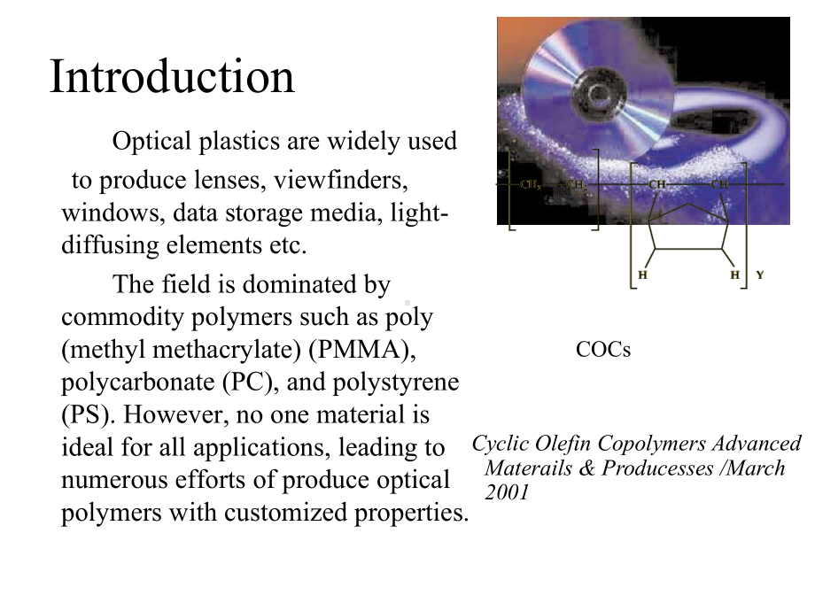 ModeratelyHighRefractiveIndexLowOpticalDispersionPolymerswithPendantDiamondoids课件.pptx_第1页