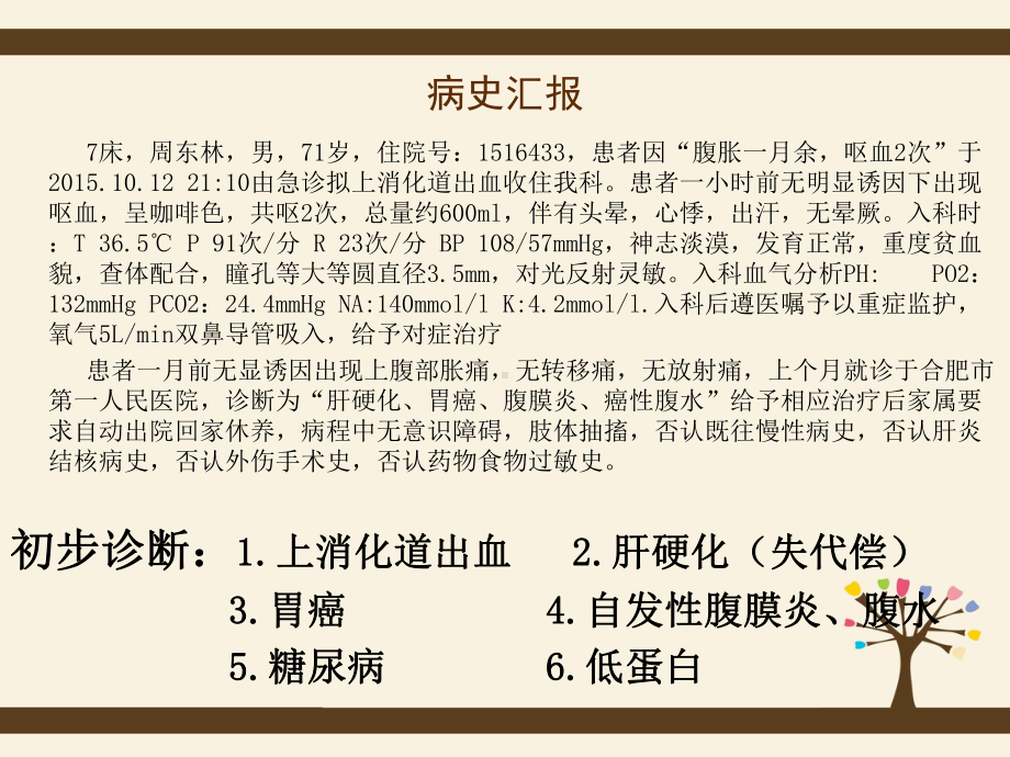 医学上消化道出血的教学查房PPT培训课件.ppt_第3页