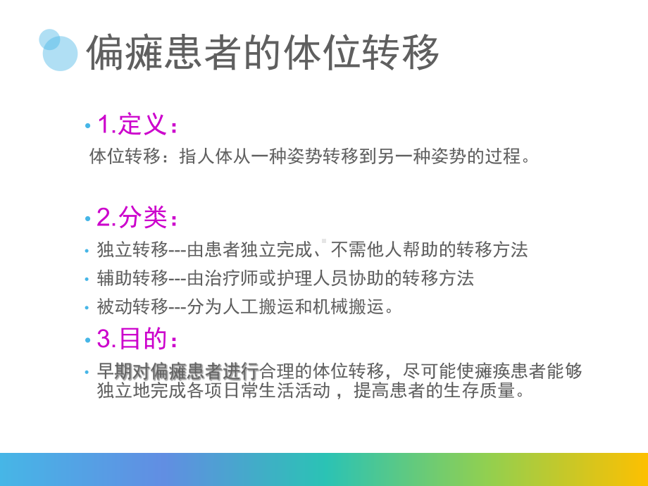 医学课件偏瘫患者的转移训练.ppt_第1页