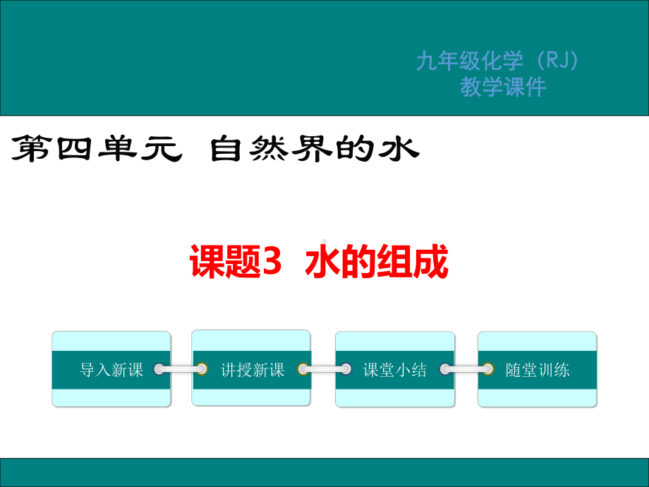 新人教版九9年级化学上课题3水的组成ppt公开课优质教学课件.ppt_第1页