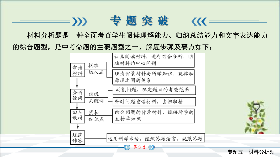 人教版初中生物中考复习-中考题型专题突破-材料分析题课件.pptx_第3页