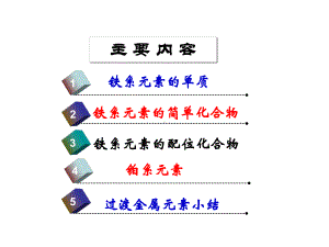 大学无机化学第22章铁系元素和铂系元素专题培训课件.ppt