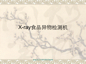 Xray食品异物检测机Techik课件.ppt