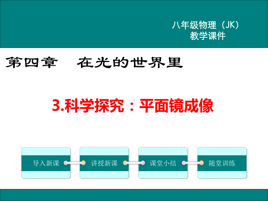 教科版八年级物理上科学探究：平面镜成像ppt公开课教学课件.ppt_第1页