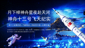 月下棹神舟星夜赴天河神舟十三号飞天纪实-神十三发展历史飞船特点宇航员介绍主要任务PPT课件（带内容）.pptx