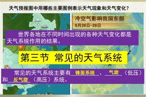 市级公开课优秀课件《常见的天气系统》.ppt