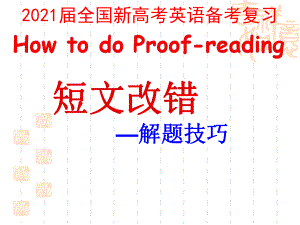 2021届全国新高考英语备考复习-短文改错解题技巧课件.pptx