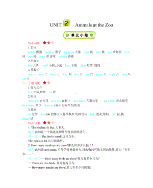 冀教版三年级下册英语Unit2知识清单.docx