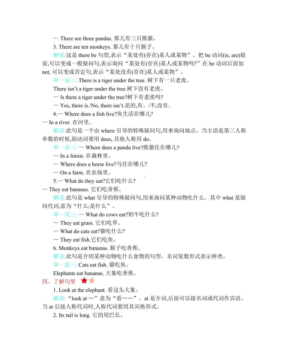 冀教版三年级下册英语Unit2知识清单.docx_第2页