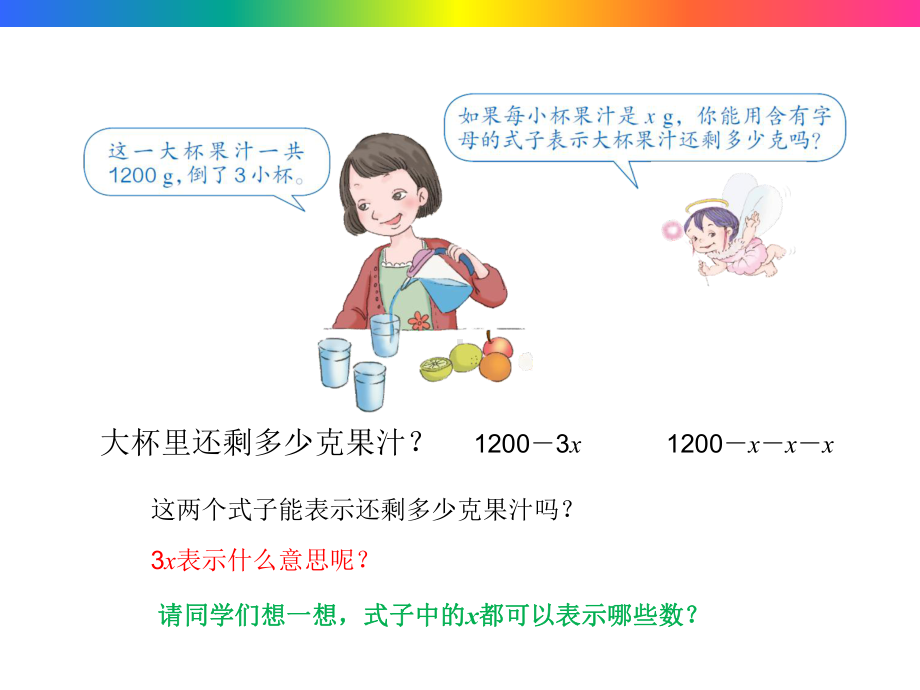 小学五年级数学上册第五单元用字母表示数(例4例5)导学及练习课件.pptx_第2页