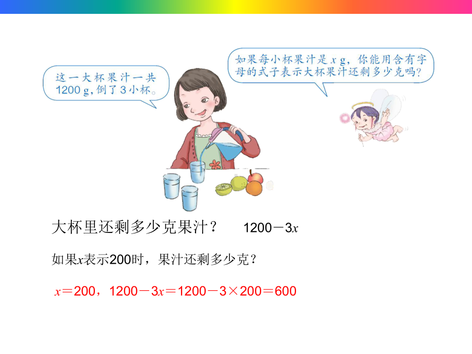 小学五年级数学上册第五单元用字母表示数(例4例5)导学及练习课件.pptx_第3页