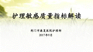 护理敏感指标解读ppt课件.ppt