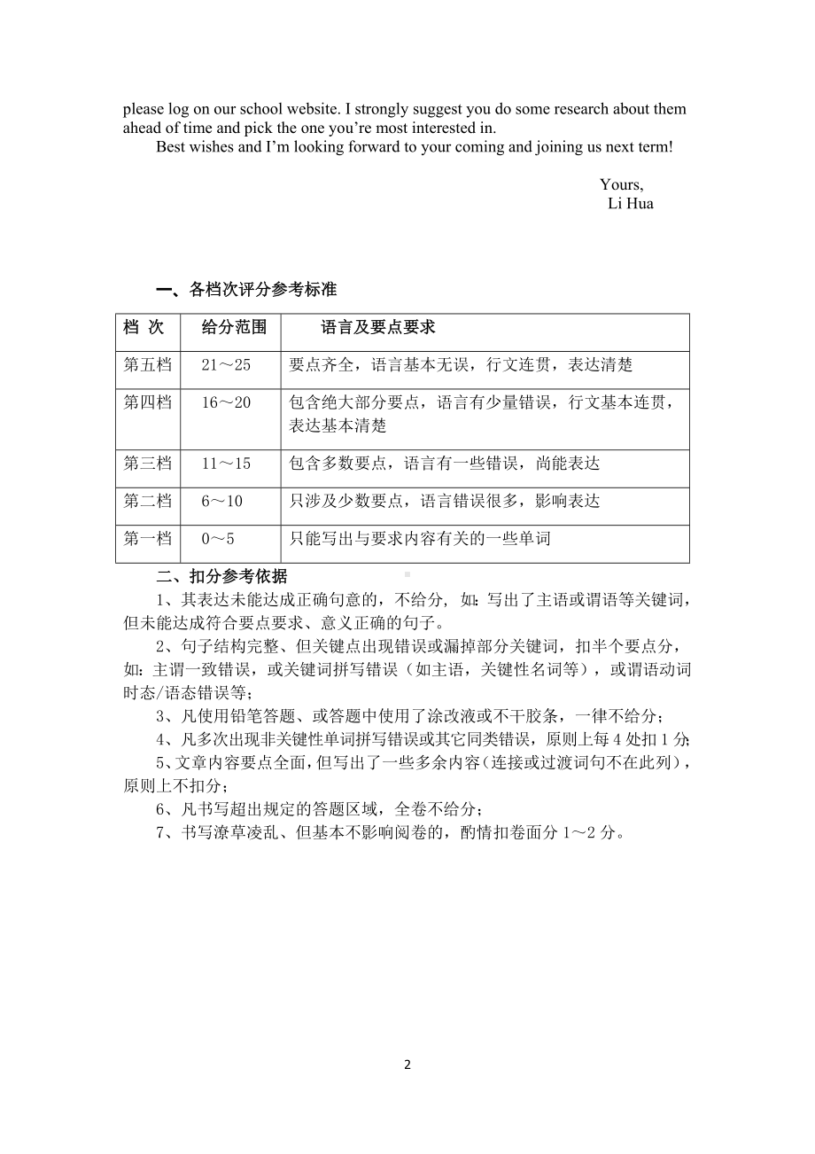 （绵阳市高中2019级第三次诊断性考试答案）英语.pdf_第2页