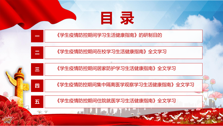 学习解读2022年教育部《学生疫情防控期间学习生活健康指南》教学（PPT模板）.pptx_第3页