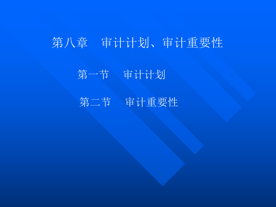 审计审计计划重要性课件.pptx_第1页