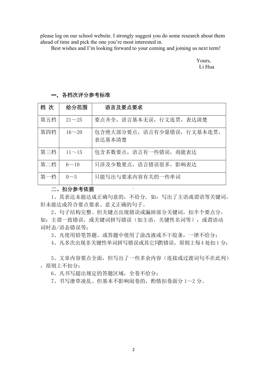 （绵阳市高中2019级第三次诊断性考试答案）英语.doc_第2页