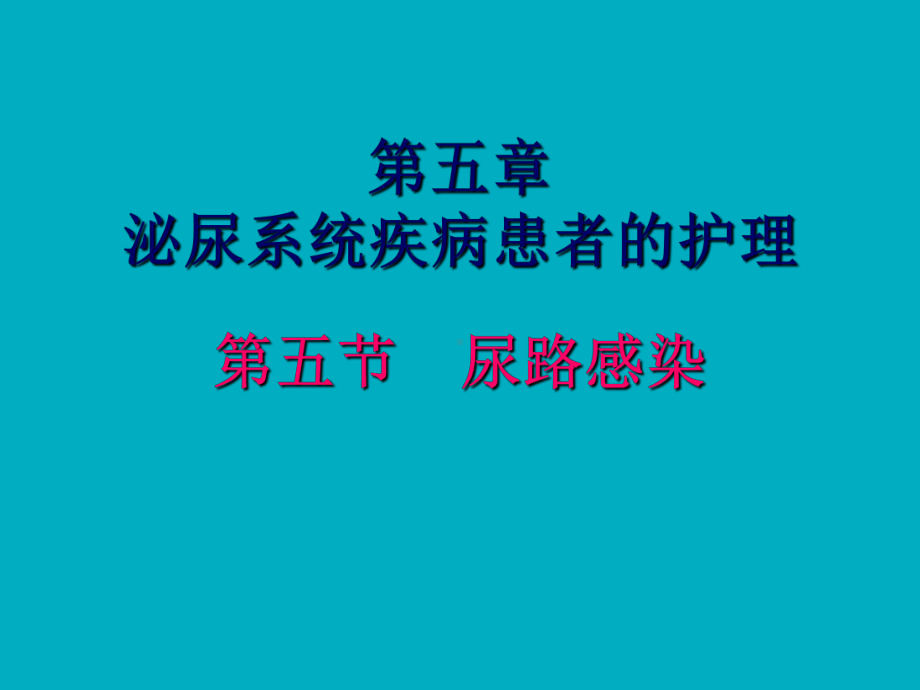 尿路感染病人的护理及健康宣教ppt课件.pptx_第1页