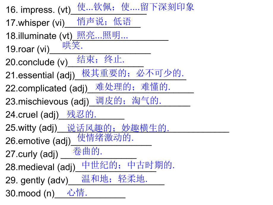 Unit 1 单词英译汉 ppt课件-（2019）新外研版高中英语选择性必修第一册.ppt_第2页