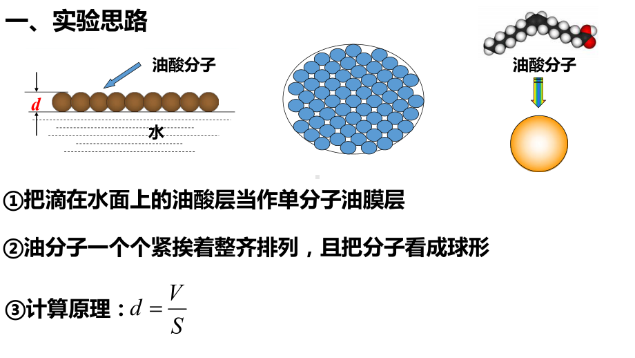 1.2实验：用油膜法估测油酸分子的大小ppt课件-（2019）新人教版高中物理选择性必修第三册高二下学期.pptx_第3页