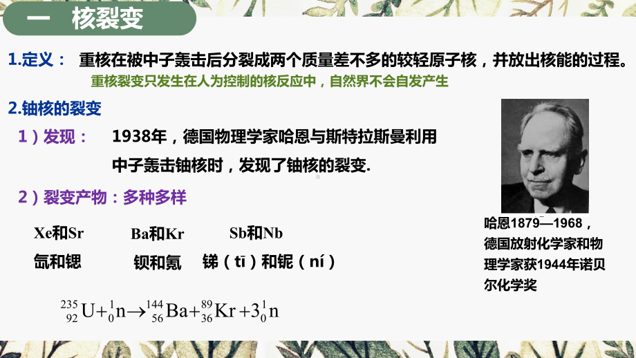 5.4-5.5 核裂变与核聚变 “基本” 粒子 ppt课件-（2019）新人教版高中物理选择性必修第三册.pptx_第3页