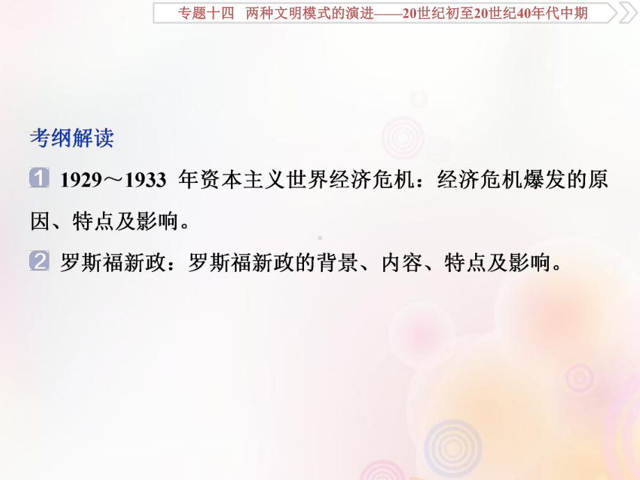 2020版高考历史大一轮复习经济危机与罗斯福新政课件新人教版.ppt_第2页