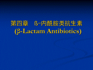 4.β-内酰胺类抗生素-PPT课件.ppt