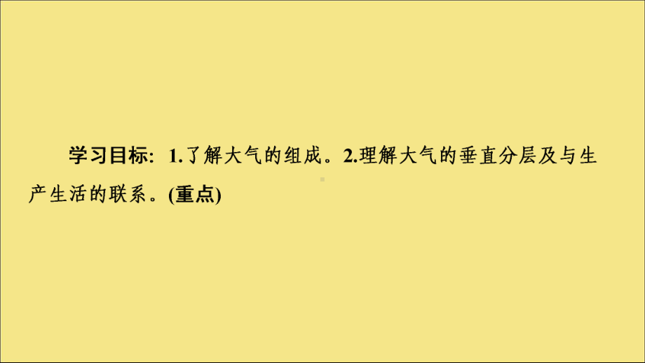 2020版新教材高中地理第2章自然地理要素及现象第2节大气的组成与垂直分层课件中图版必修1.ppt_第2页