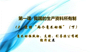 1.2坚持“两个毫不动摇”(下)：毫不动摇鼓励、支持、引导非公有制经济发展-（新教材）高中政治必修二课件.pptx