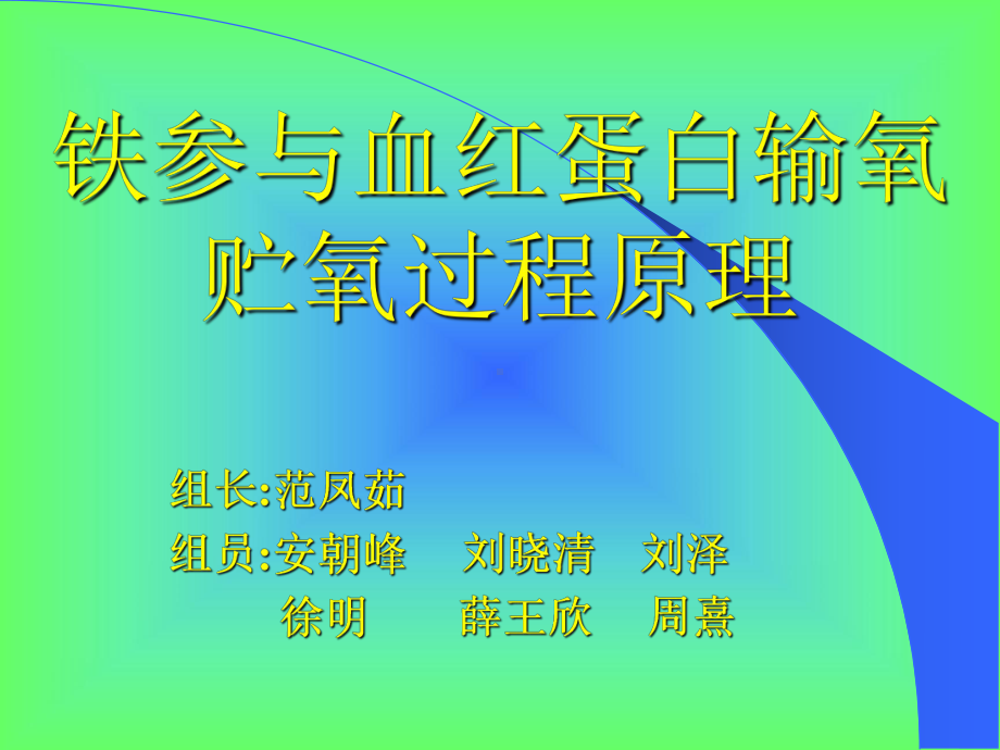 Fe与血红蛋白资料课件.ppt_第1页