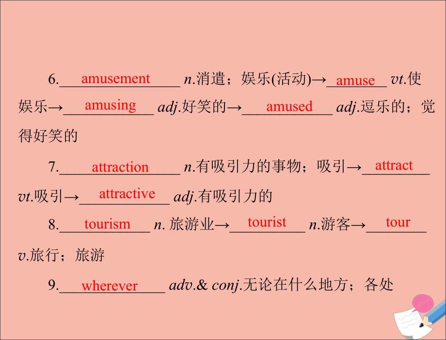 2020年高考英语一轮复习第一部分Unit5Themeparks课件必修4.ppt_第3页