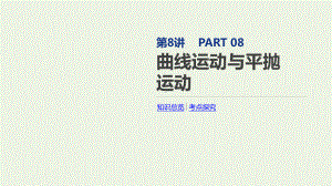 2020版高考物理总复习冲A方案第8讲曲线运动与平抛运动课件新人教版.pptx