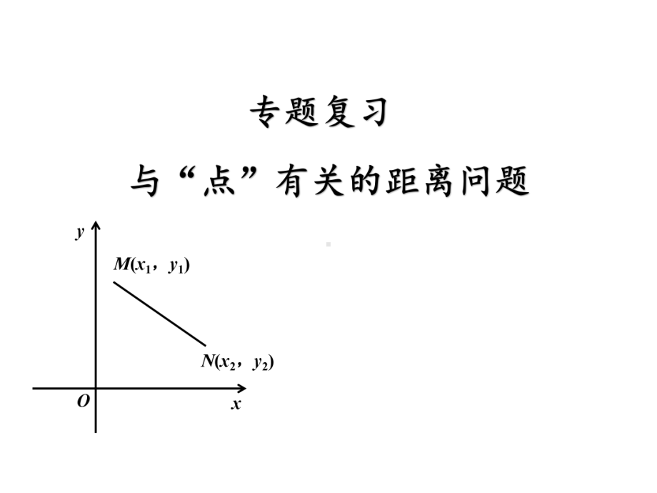 中考数学专题复习：与“点”有关的距离问题课件.ppt_第1页