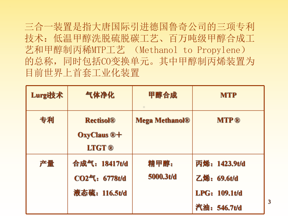 emuchnet大唐煤化工鲁奇三合一MTP装置工艺-56页PPT文档课件.ppt_第3页