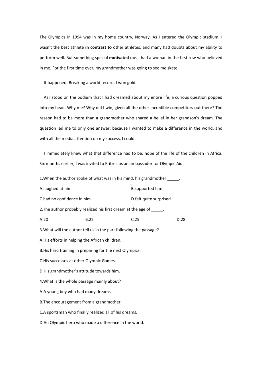 （2019）新外研版高中英语高二选择性必修第二册Unit 2单元基础夯实测试卷.docx_第3页