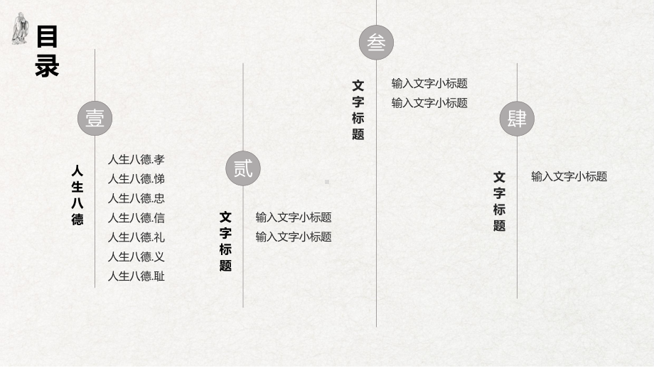 ppt模板：道德讲堂-人生八德ppt课件模板.pptx_第2页